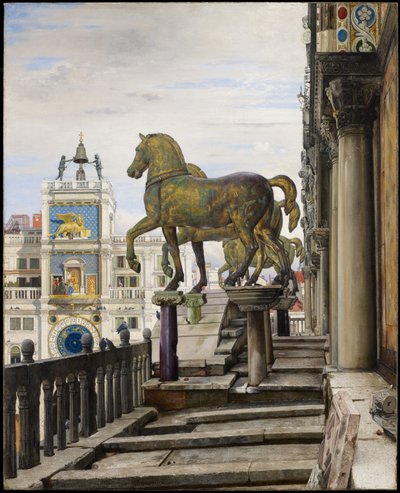 Los caballos de bronce de San Marcos, Venecia, 1876 de Charles Caryl Coleman