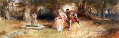 Paisaje con figuras, 1885 de Charles Cattermole