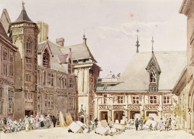 Casa de Jacques Coeur en Bourges, Cher, Francia de Charles Claude Pyne
