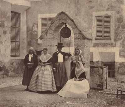 Baleares, aldeanos de Palma y sus alrededores, 1860 de Charles Clifford