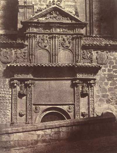 Portal del Convento de Sancti Spiritu, Salamanca, 1853 de Charles Clifford