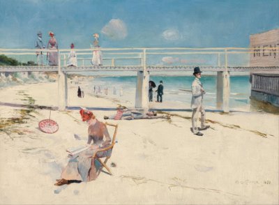 Un día festivo en Mentone de Charles Edward Conder