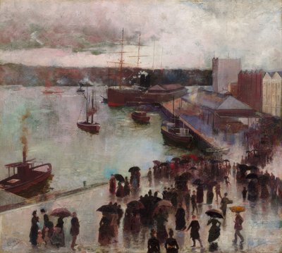 Salida del Oriente – Circular Quay de Charles Edward Conder