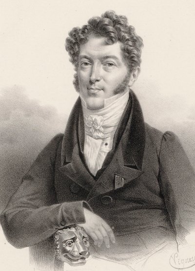 Retrato del violinista y compositor Charles Philippe Lafont 1781-1839 de Charles Constans