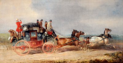 Hull and London Royal Mail, c.1835 (óleo sobre lienzo) de Charles Cooper Henderson