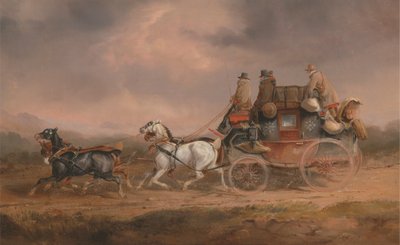 Autobuses correo en la carretera: el Royal Mail Louth-Londres avanza a toda velocidad de Charles Cooper Henderson