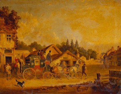 La Llegada del Correo Real de York a Londres de Charles Cooper Henderson