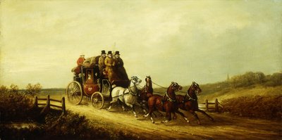 El correo real de Londres a Brighton en la carretera de Charles Cooper Henderson
