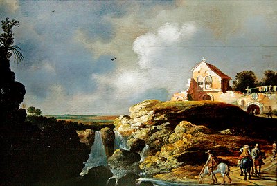 Jinetes en un paisaje de Charles Cornelisz de Hooch