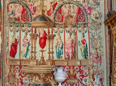 Dormitorio de Ana de Austria en el apartamento del Papa (foto) de Charles & Cotelle Jean II (1642 1708) Errard
