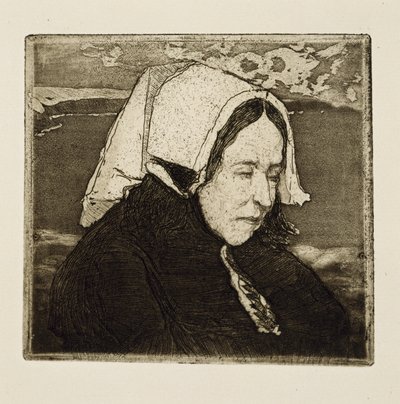 Mujer anciana de Oeussant de Charles Cottet