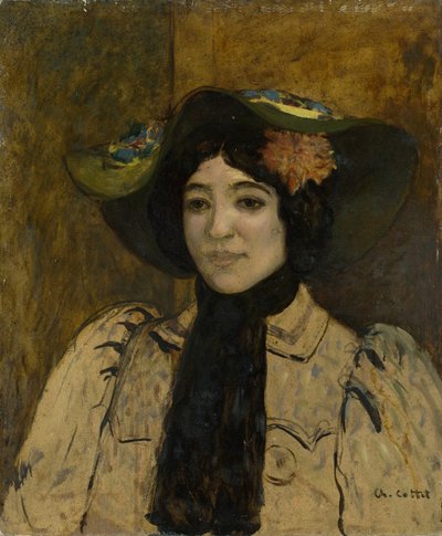 Retrato de una mujer de Charles Cottet