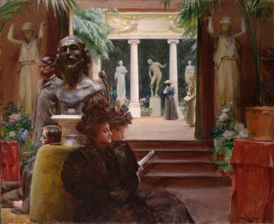 En la Exposición de Escultura de Charles Courtney Curran