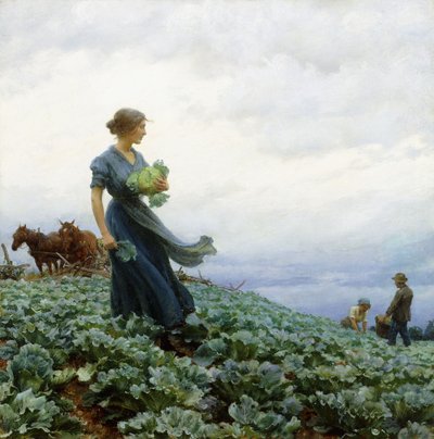 El campo de coles de Charles Courtney Curran