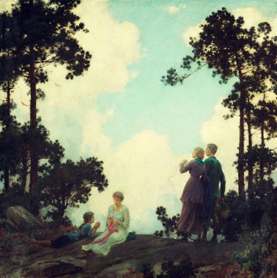 Bajo los Pinos de Charles Courtney Curran