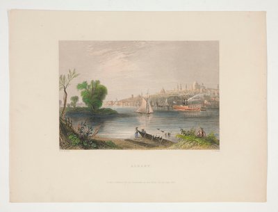 Albany, ilustración para Nathaniel Parker Willis de Charles Cousen