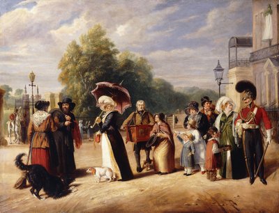 Hyde Park Corner con la residencia del Duque de Wellington de Charles Cranmer