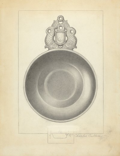Escudilla de peltre de Charles Cullen