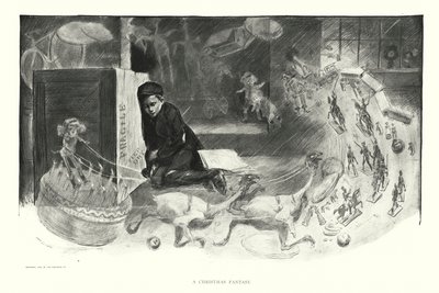 Una fantasía navideña (litografía) de Charles Dana Gibson