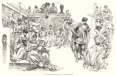 Una recepción vespertina en Herculano de Charles Dana Gibson