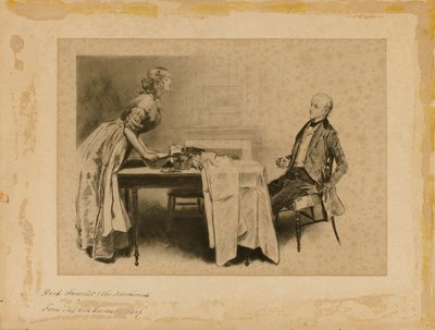 Dick Swiveller y la marquesa, de "La vieja tienda de curiosidades" de Charles Dana Gibson