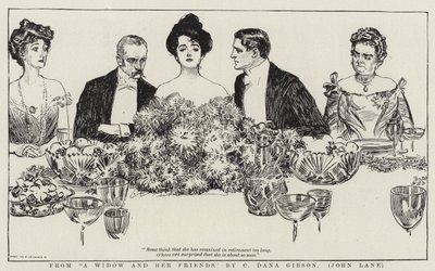 De Una viuda y sus amigos de Charles Dana Gibson