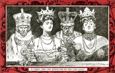 Si las mujeres parecen reinas, ¿por qué no los hombres como reyes? de Charles Dana Gibson