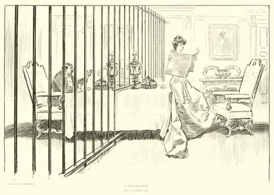 Ilustración para La Escalera Social de Charles Dana Gibson