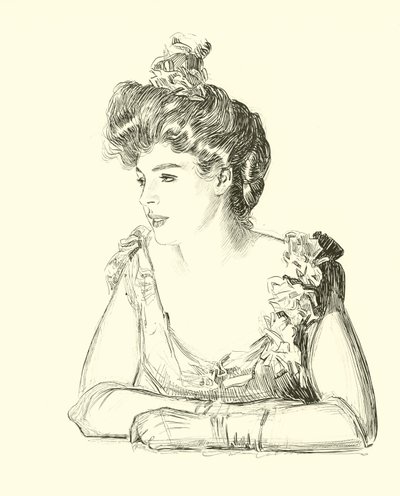 Ilustración para La Escalera Social de Charles Dana Gibson