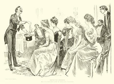 Ilustración para La Escalera Social de Charles Dana Gibson