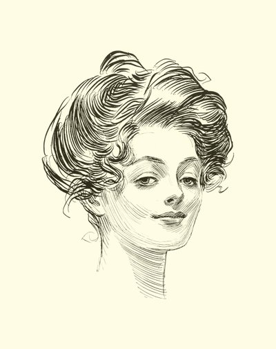 Ilustración para La Escalera Social de Charles Dana Gibson