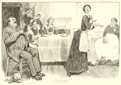 Ilustración para La Escalera Social de Charles Dana Gibson