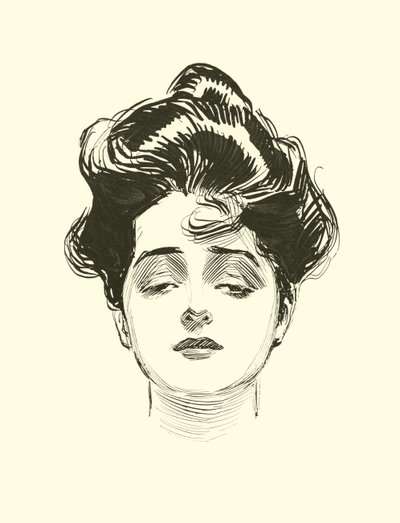 Ilustración para La Escalera Social de Charles Dana Gibson