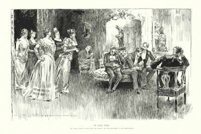 En año bisiesto (litografía) de Charles Dana Gibson