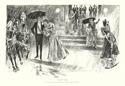 En año bisiesto (litografía) de Charles Dana Gibson