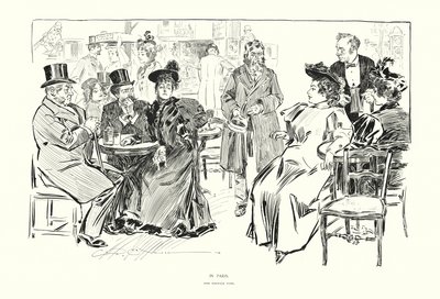 En París (litografía) de Charles Dana Gibson