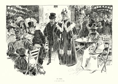 En París (litografía) de Charles Dana Gibson