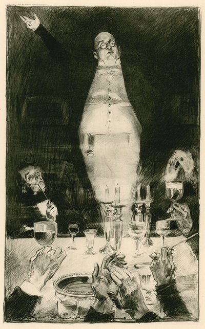 El Sr. Pickwick pronunciando su famosa oración de Charles Dana Gibson