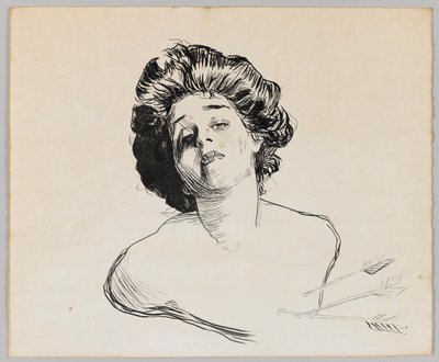 Retrato de una niña de Charles Dana Gibson