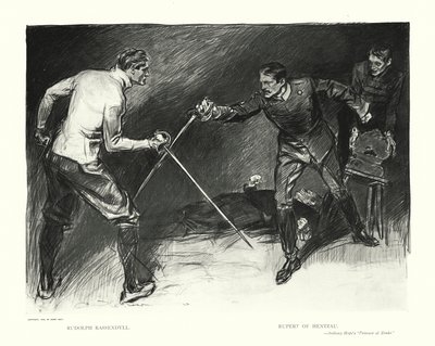 Rudolph Rassendyll, Ruperto de Hentzau (litografía) de Charles Dana Gibson