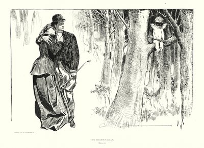 El salteador de caminos (litografía) de Charles Dana Gibson