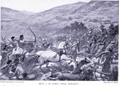 Sety I en Siria (Dinastía XIX), c.1920 de Charles Daniel Ward