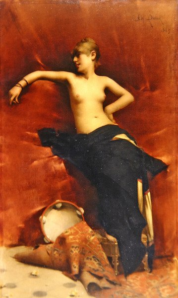 Bailarina oriental descansando de Charles Daux