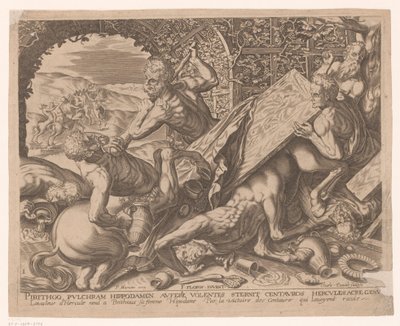 Hércules mata al centauro Eurytion
Obras de Hércules según Frans Floris (título de la serie) de Charles David