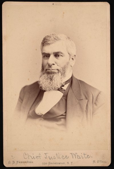 Retrato de Morrison Remick Mott Waite 1816-1888 de Charles De Forest Fredricks