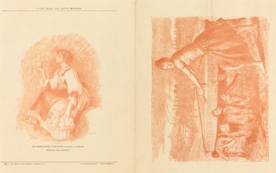 La Meule; ¡Joven primero! [recto] de Charles Decaux after John Lewis Brown
