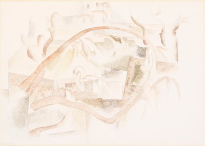 Bermudas: tejados a través de los árboles de Charles Demuth