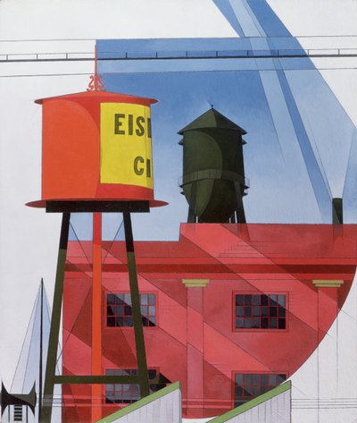 Abstracción de Edificios, Lancaster, 1931 de Charles Demuth