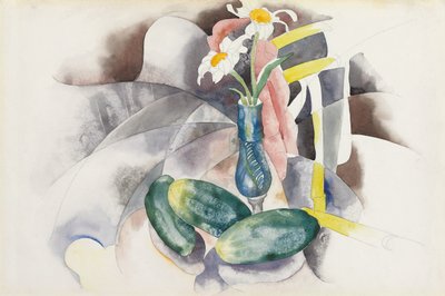 Flores y pepinos, c.1924 de Charles Demuth
