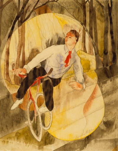 En el vodevil: Ciclista de Charles Demuth